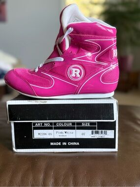 Ringside Pink Boxing/Wrestling Shoes